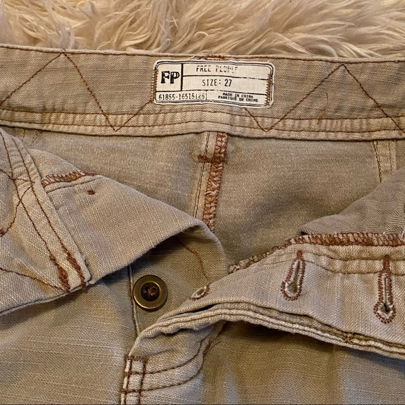 Free People Boyfriend Utility Crop Pants, Sz 27 - Picture 4 of 7